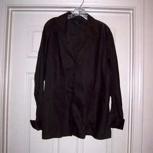 Jones New York Button Up Shirt 24w Chocolate